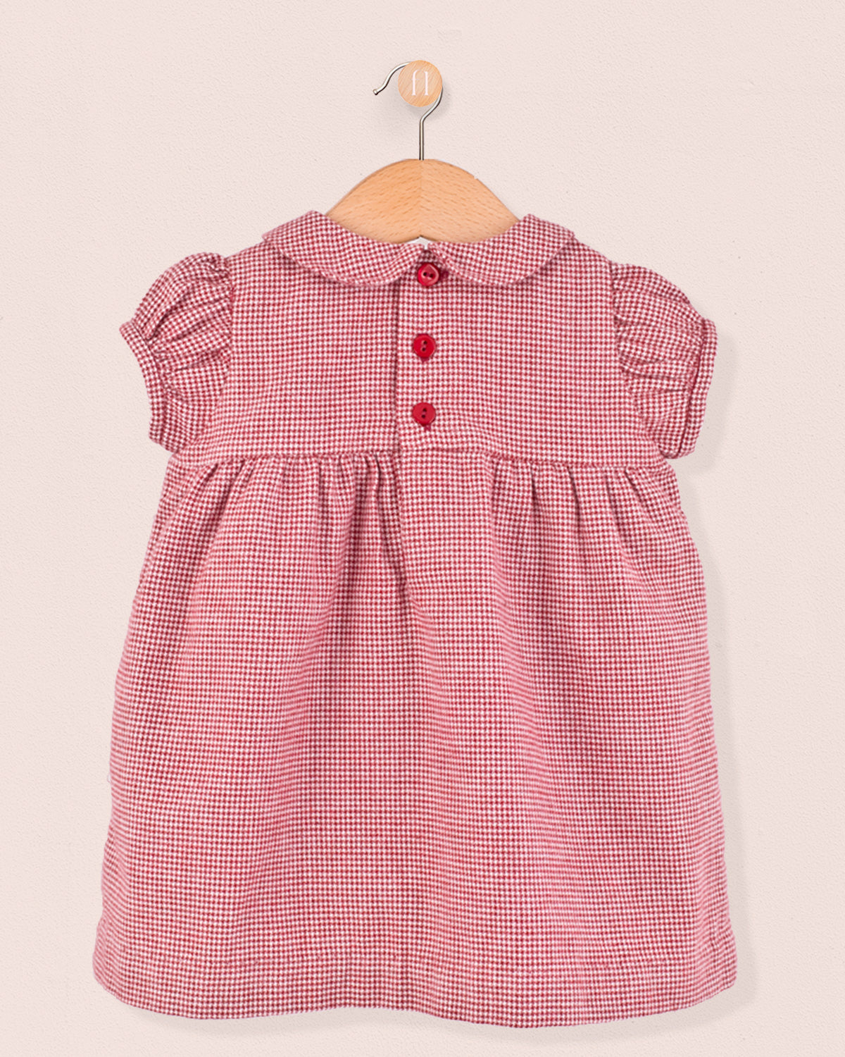 Baby Madeline Burgundy Vichy Dress